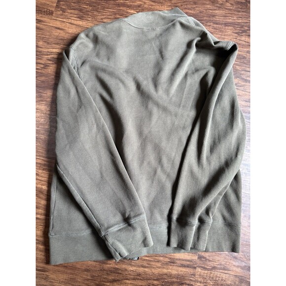 Calvin Klein Men's Full Zip Sweatshirt Jacket Olive Green XL Cotton Pockets - Picture 8 of 8
